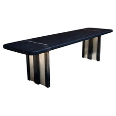 Bench With Silver Lining by Spero Furniture