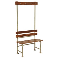 Bench, Wood and Metal, Italy 1960s Italian Prodution