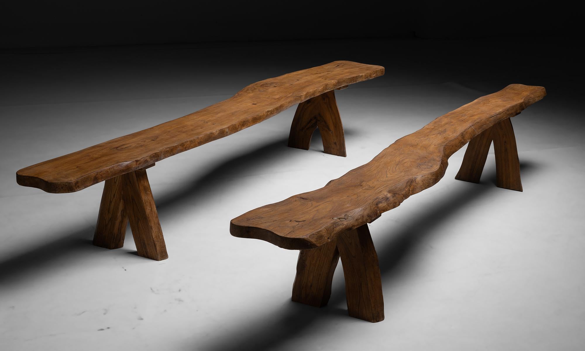 French Benches by Charles Flandre, France circa 1965