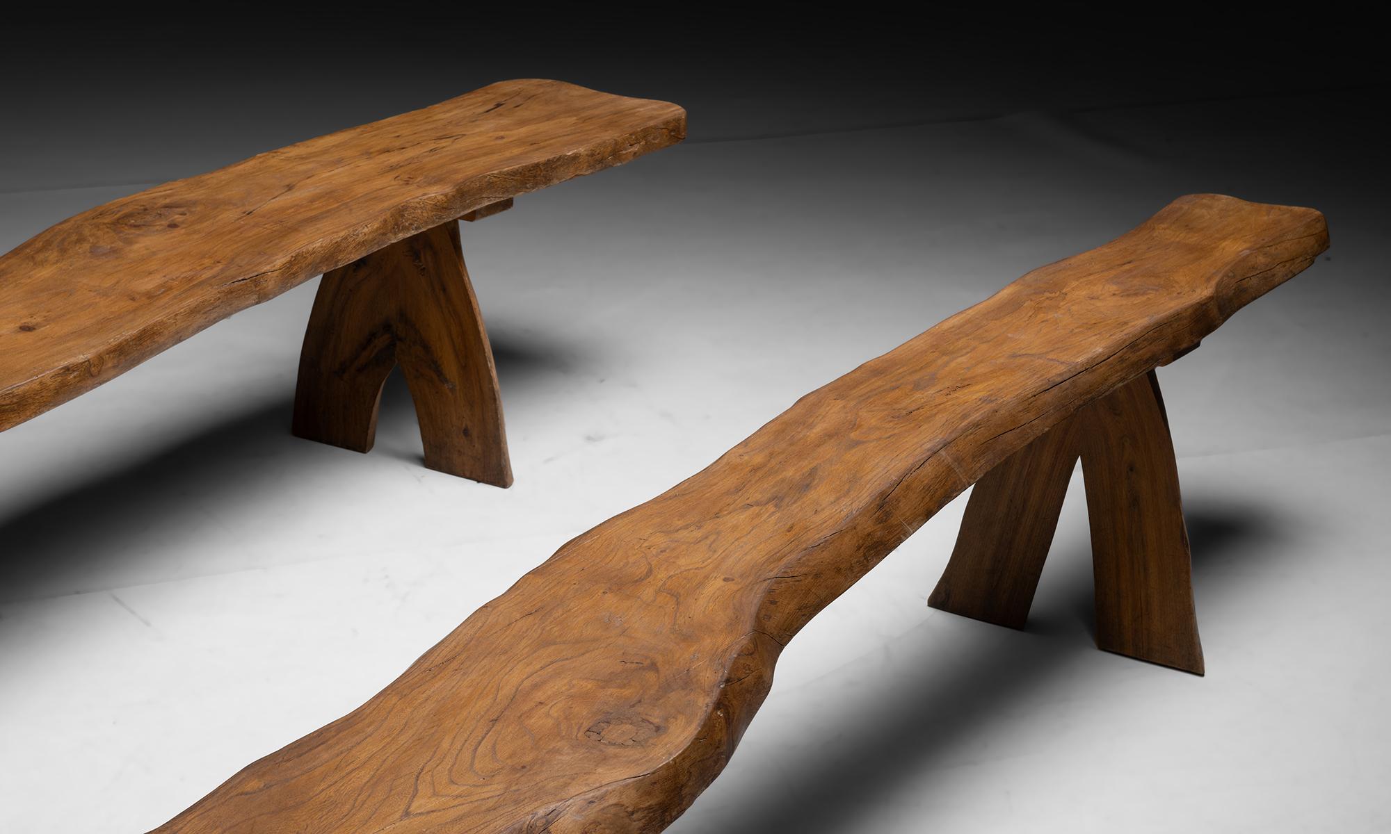 Benches by Charles Flandre, France circa 1965 In Good Condition In Culver City, CA