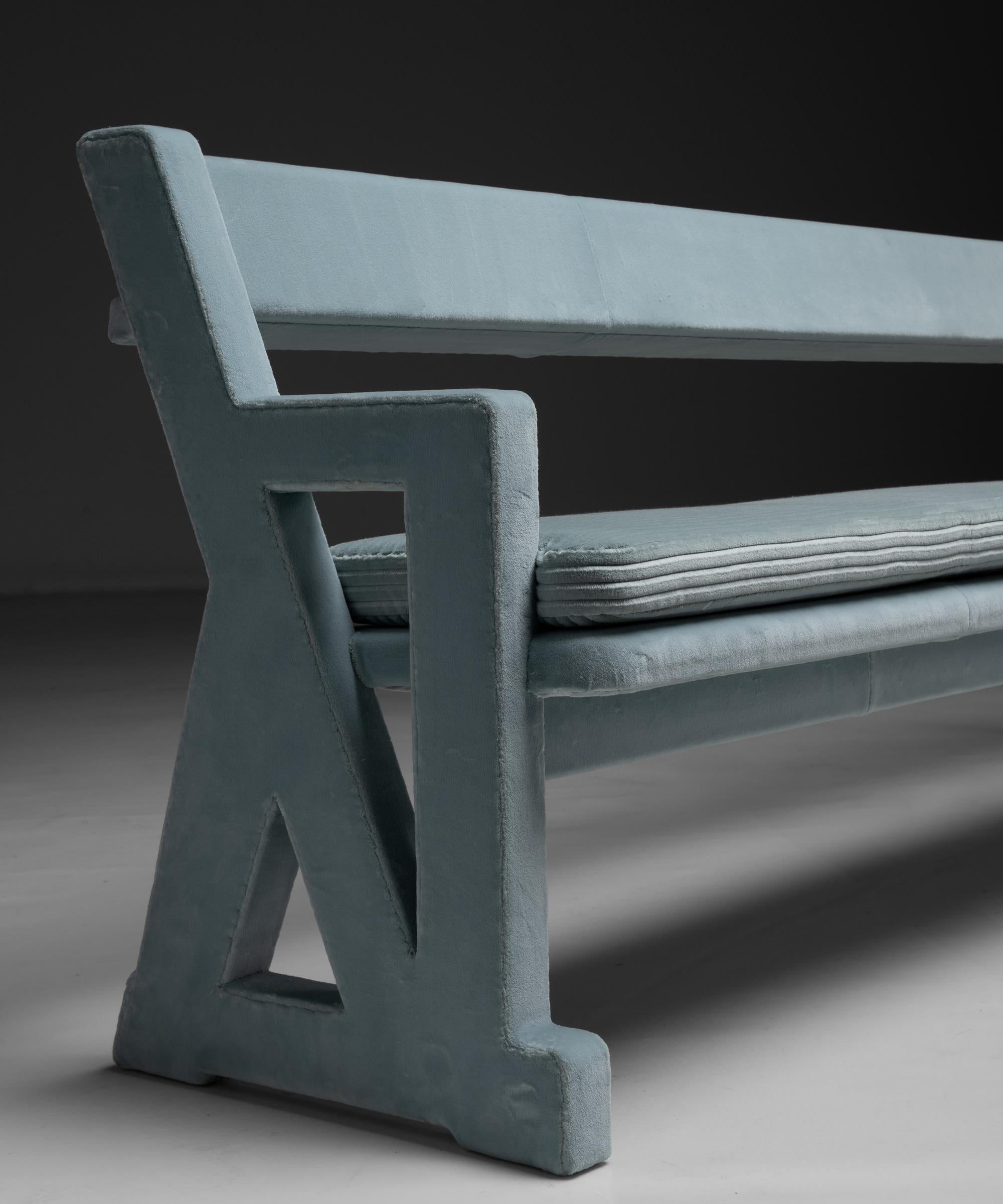 Panche in velluto Rosemary Hallgarten, Inghilterra, 1930 circa in vendita 4