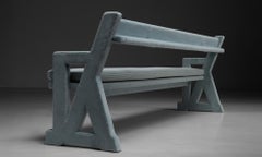 Bänke aus Rosemary Hallgarten-Samt, England um 1930