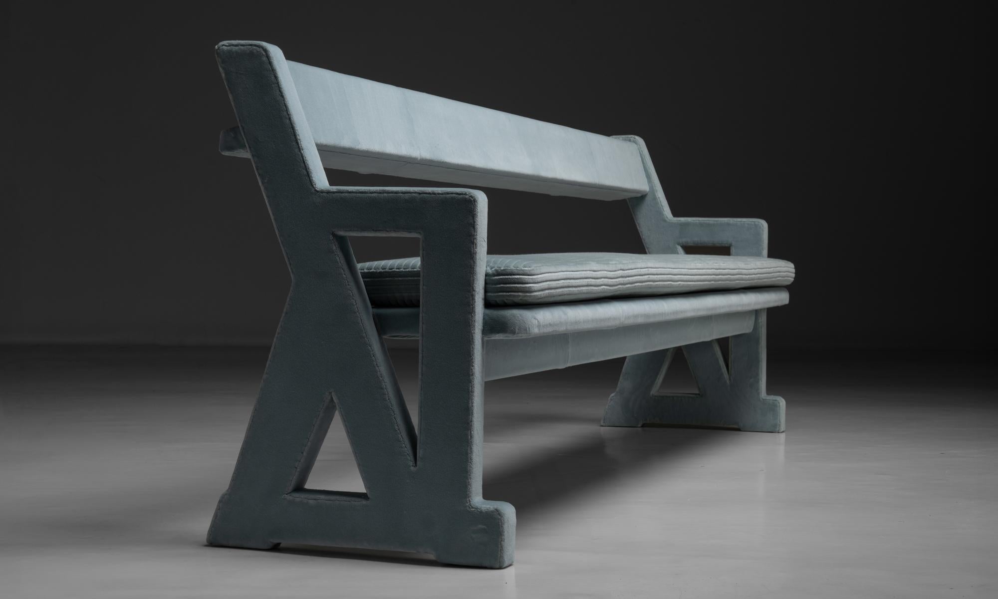 Panche in velluto Rosemary Hallgarten, Inghilterra, 1930 circa in vendita 2