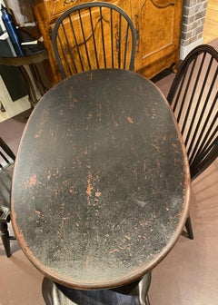 Benchmade Custom QA Style Tavern Table with 4 Bow Back Windsor Chairs by Ashlen