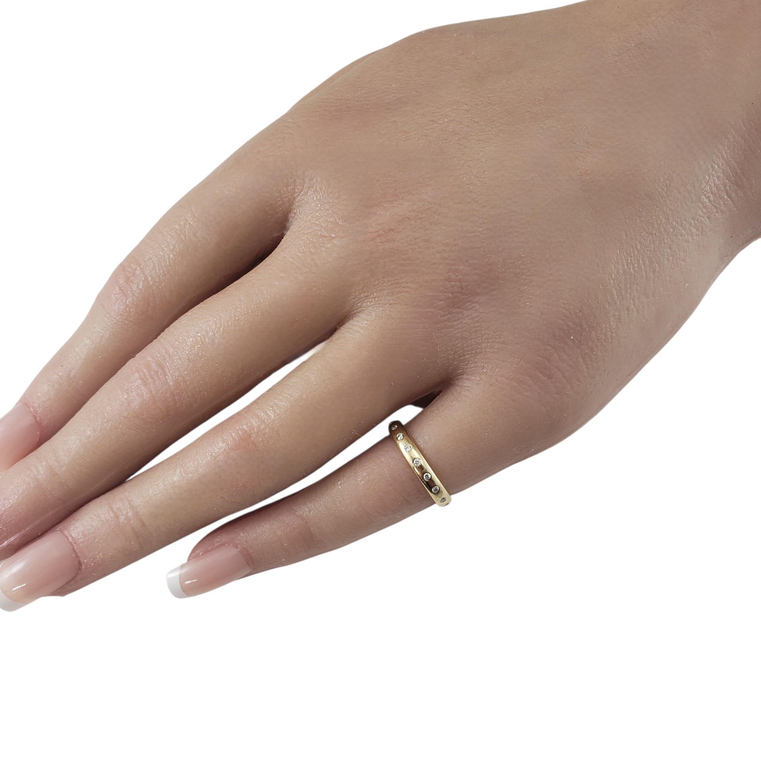 Benchmark Bague en or jaune 14K avec diamant Taille 4 #23017 en vente 1
