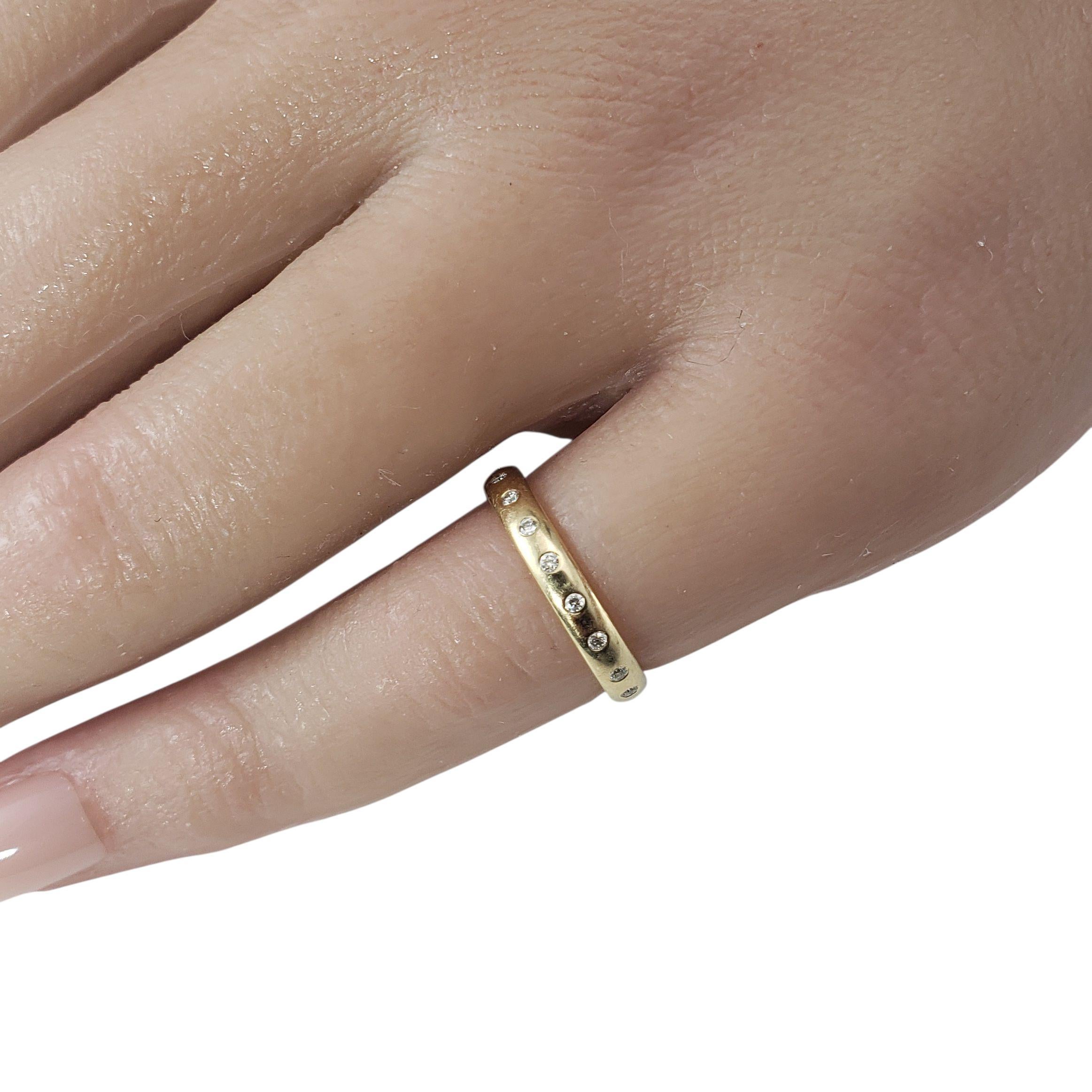 Benchmark Bague en or jaune 14K avec diamant Taille 4 #23017 en vente 2