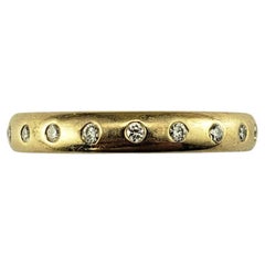 Benchmark 14K Yellow Gold Diamond Band Ring Size 4 #23017