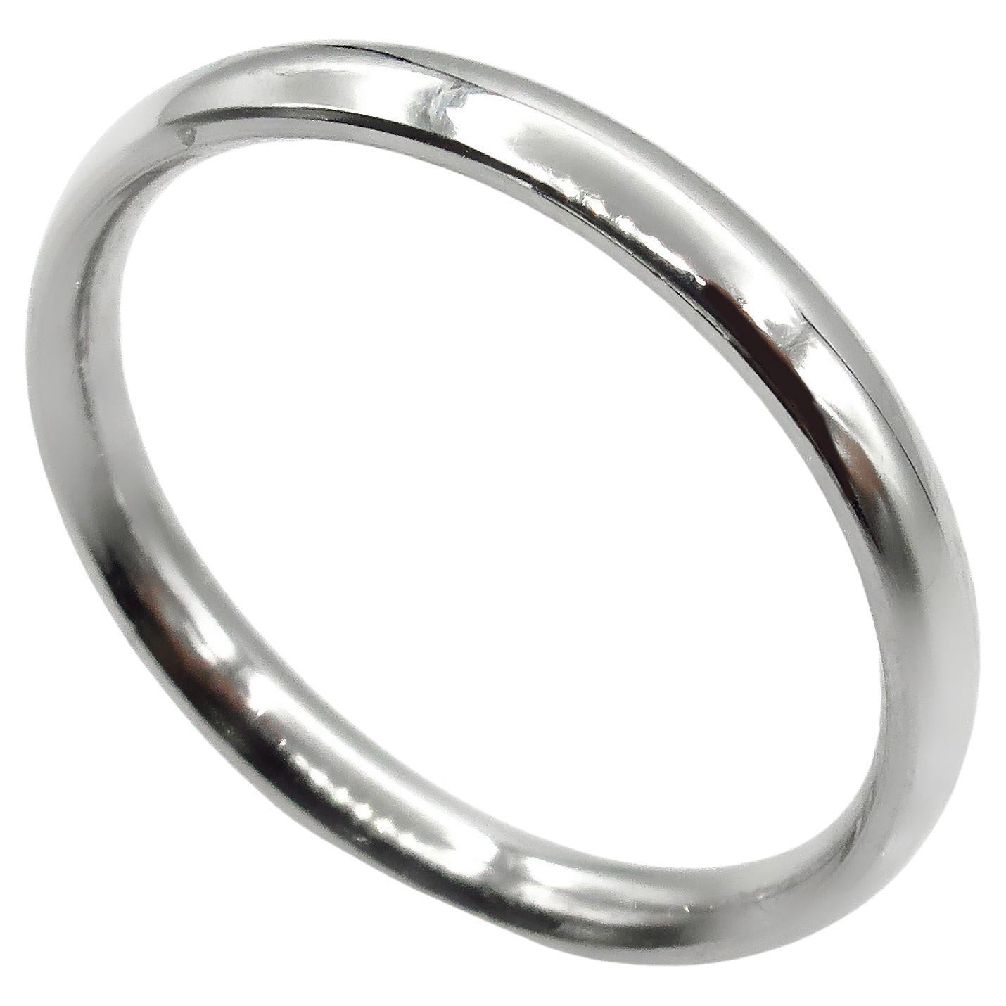 Benchmark 3mm Size 11 Solid Platinum 950 Plain Wedding Band Ring Comfort Fit For Sale