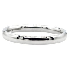 Used Benchmark Solid Platinum 950 Plain Wedding Band Ring Comfort Fit 