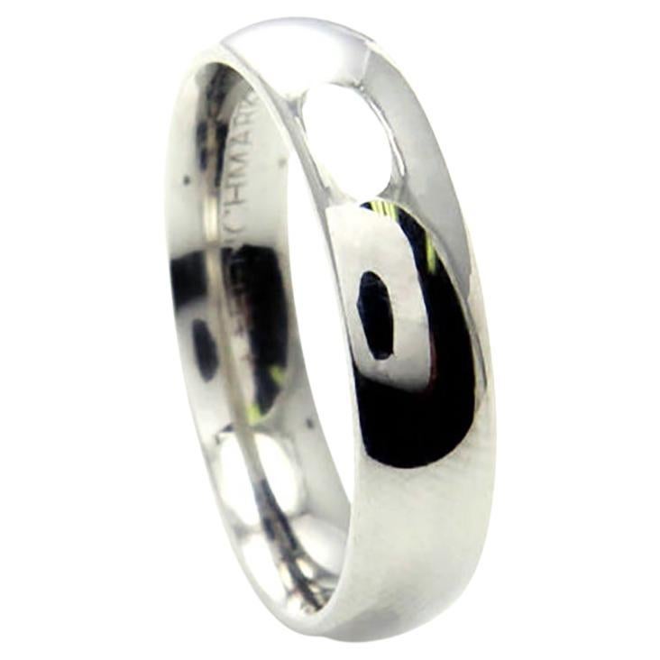 Benchmark 5 MM Platinum 950 Plain Wedding Band ring size 7 COMFORT FIT 