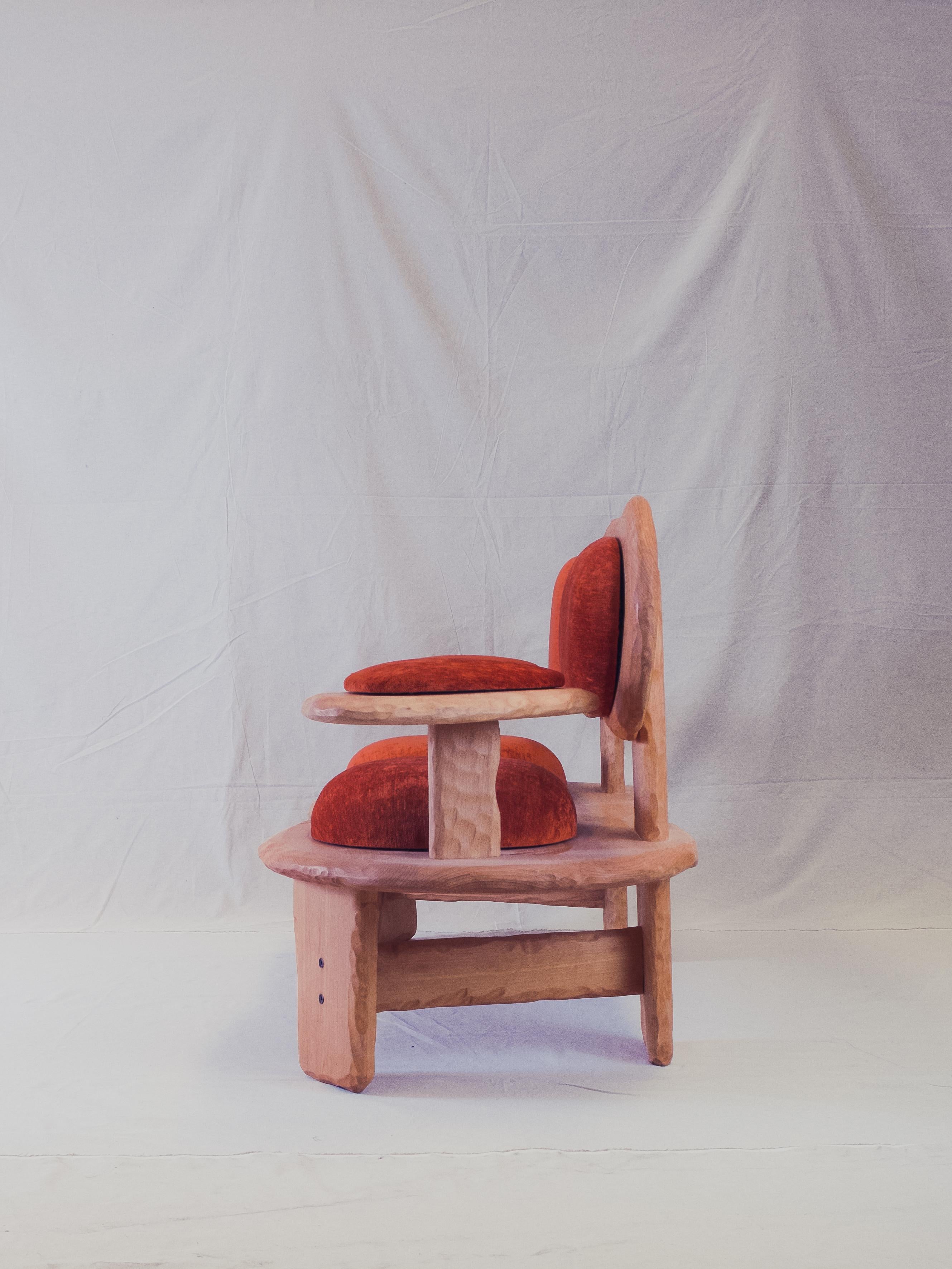 Banc à deux niveaux Benchy en hêtre massif de Marco Calhau en vente 2