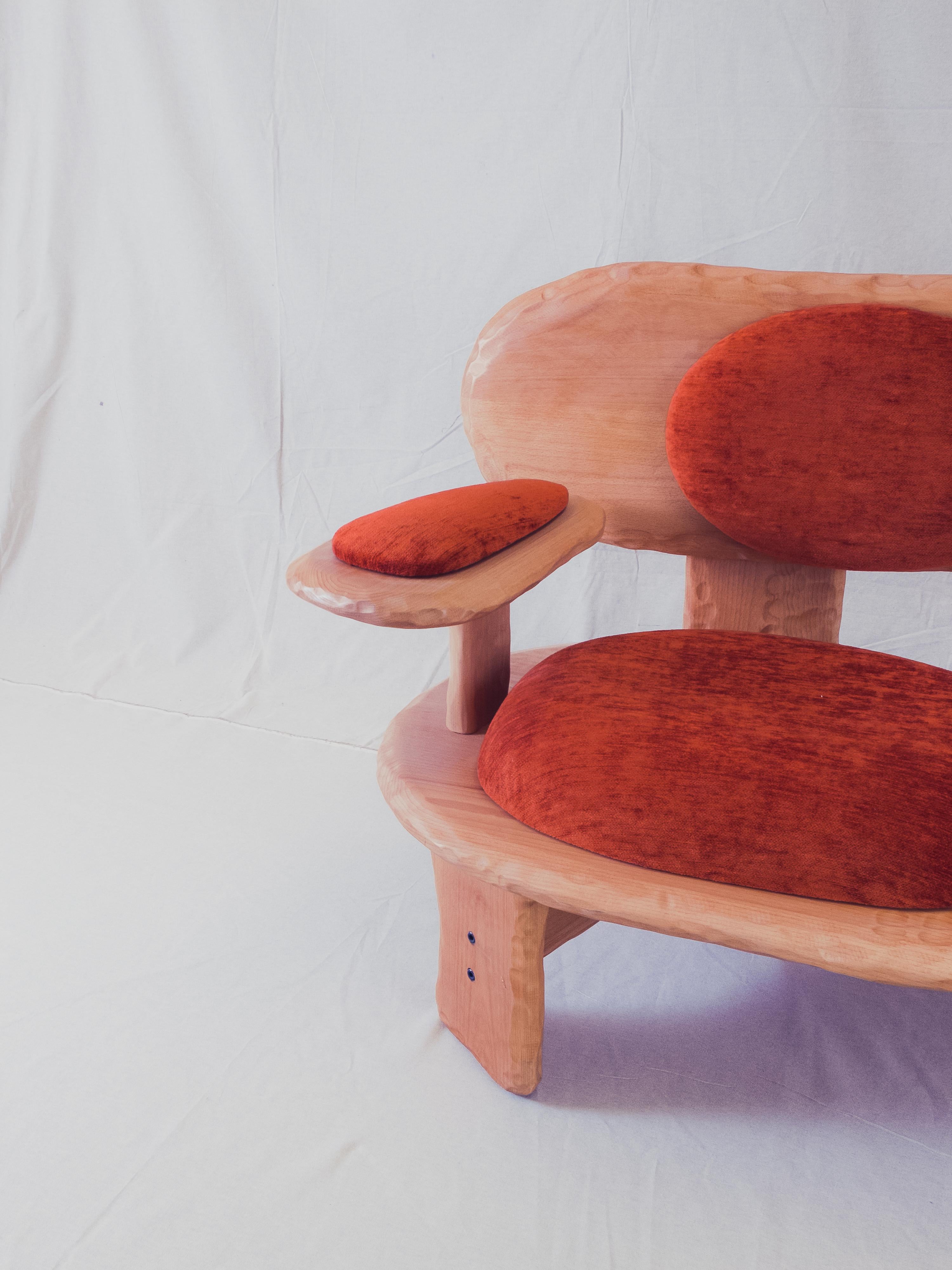 Postmoderne Banc à deux niveaux Benchy en hêtre massif de Marco Calhau en vente