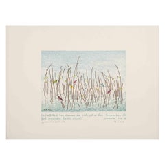 Birds - Original Etching by Benn - Mid-20th Century
