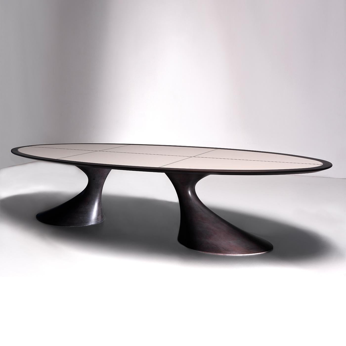 Modern Bend Dining Table by Giovanna Azzarello For Sale
