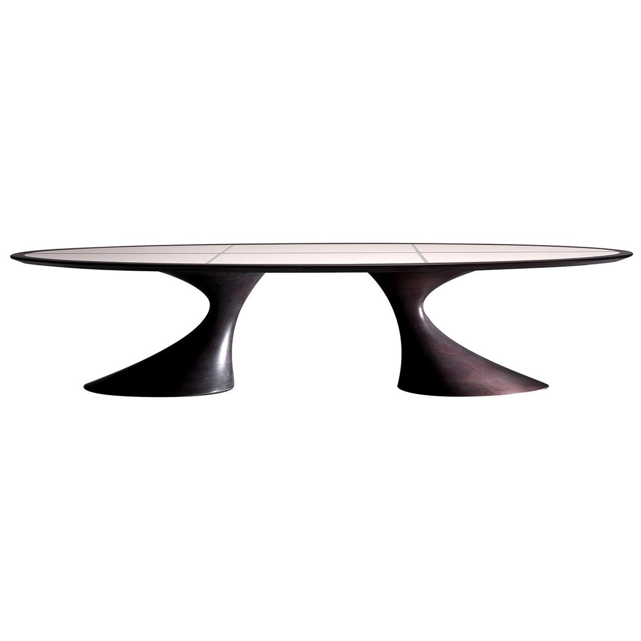 Bend Dining Table by Giovanna Azzarello For Sale