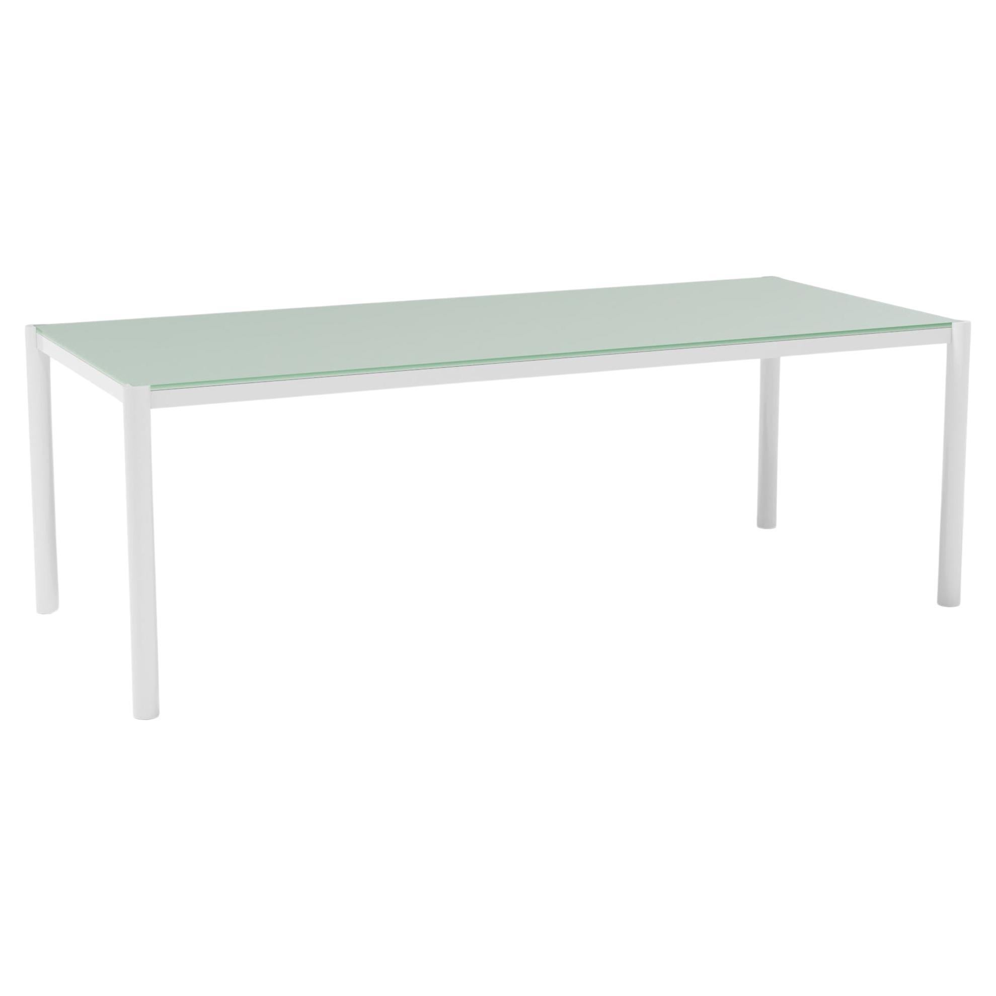 Bend Goods 84" Get Together Dining Table in White For Sale