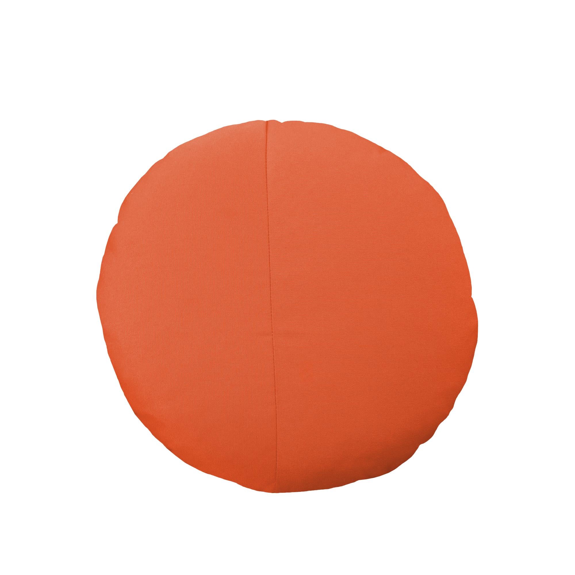 Bend Goods - Rundes Überwurf-Kissen mit burgunderrotem Sonnenschirm (21. Jahrhundert und zeitgenössisch) im Angebot