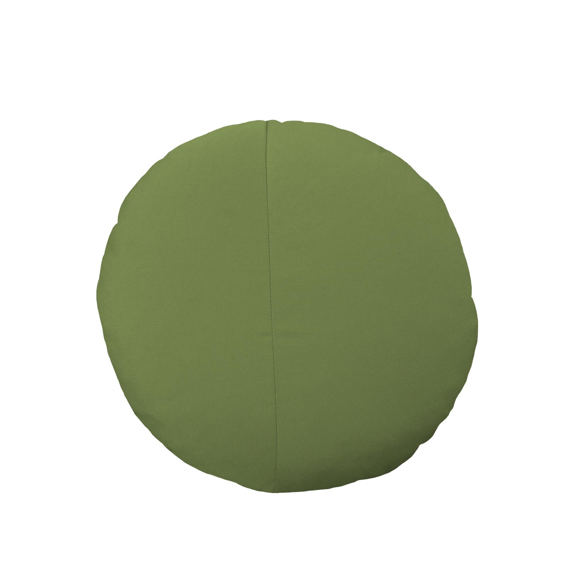 Bend Goods - Round Throw Pillow in Forest Green Sunbrella For Sale 2