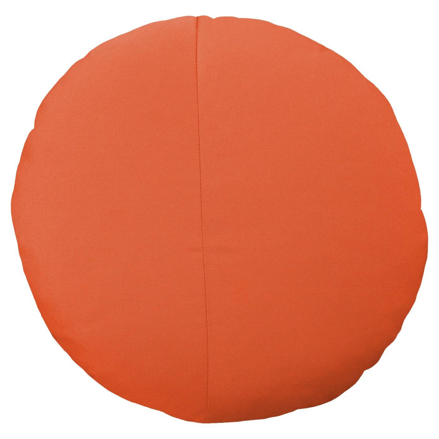 Bend Goods - Round Throw Pillow in Melon Sunbrella For Sale