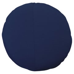 Bend Goods - Rundes Überwurf-Kissen mit marineblauem Sonnenschirm