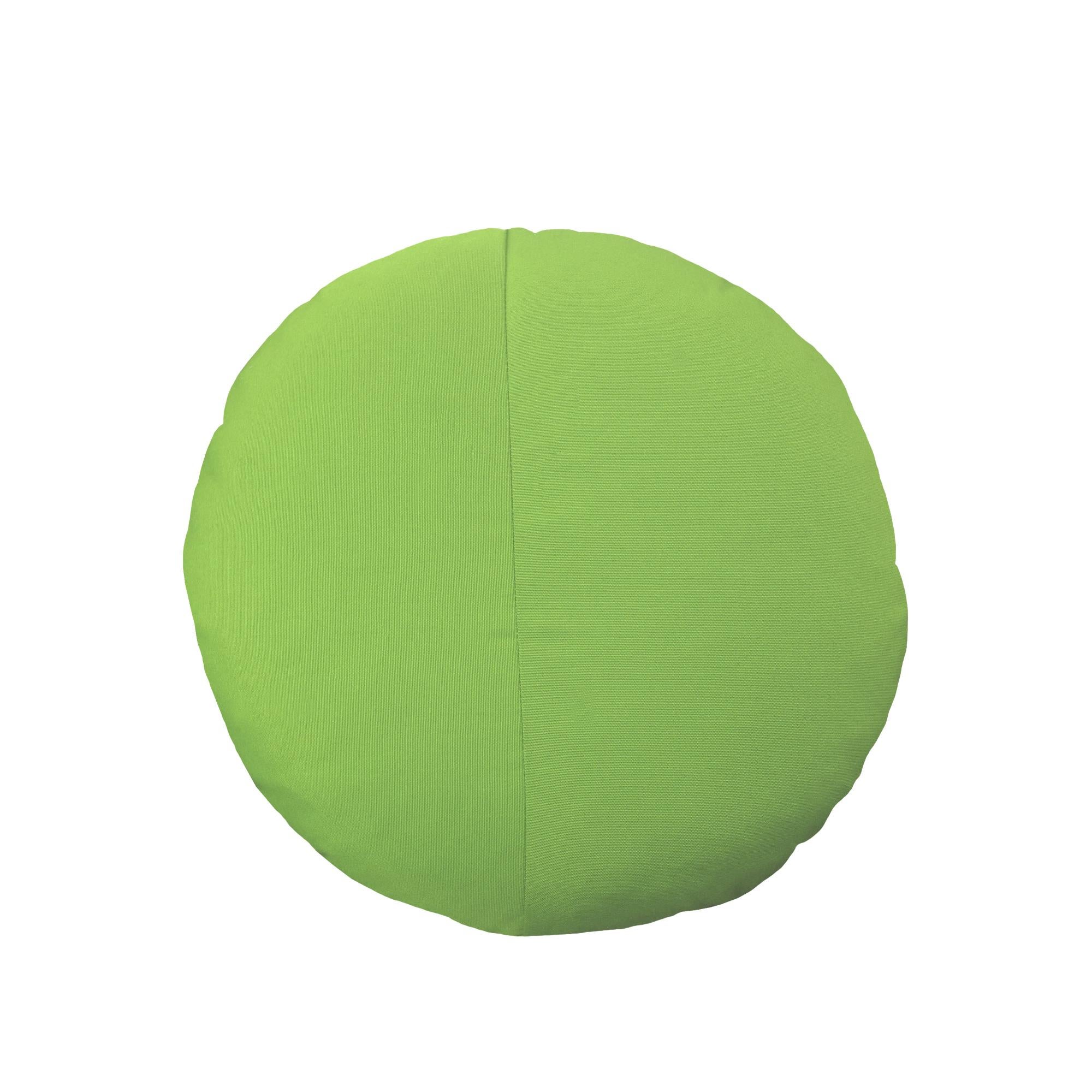 Contemporary Bend Goods - Round Throw Pillow in Palm Sunbrella For Sale