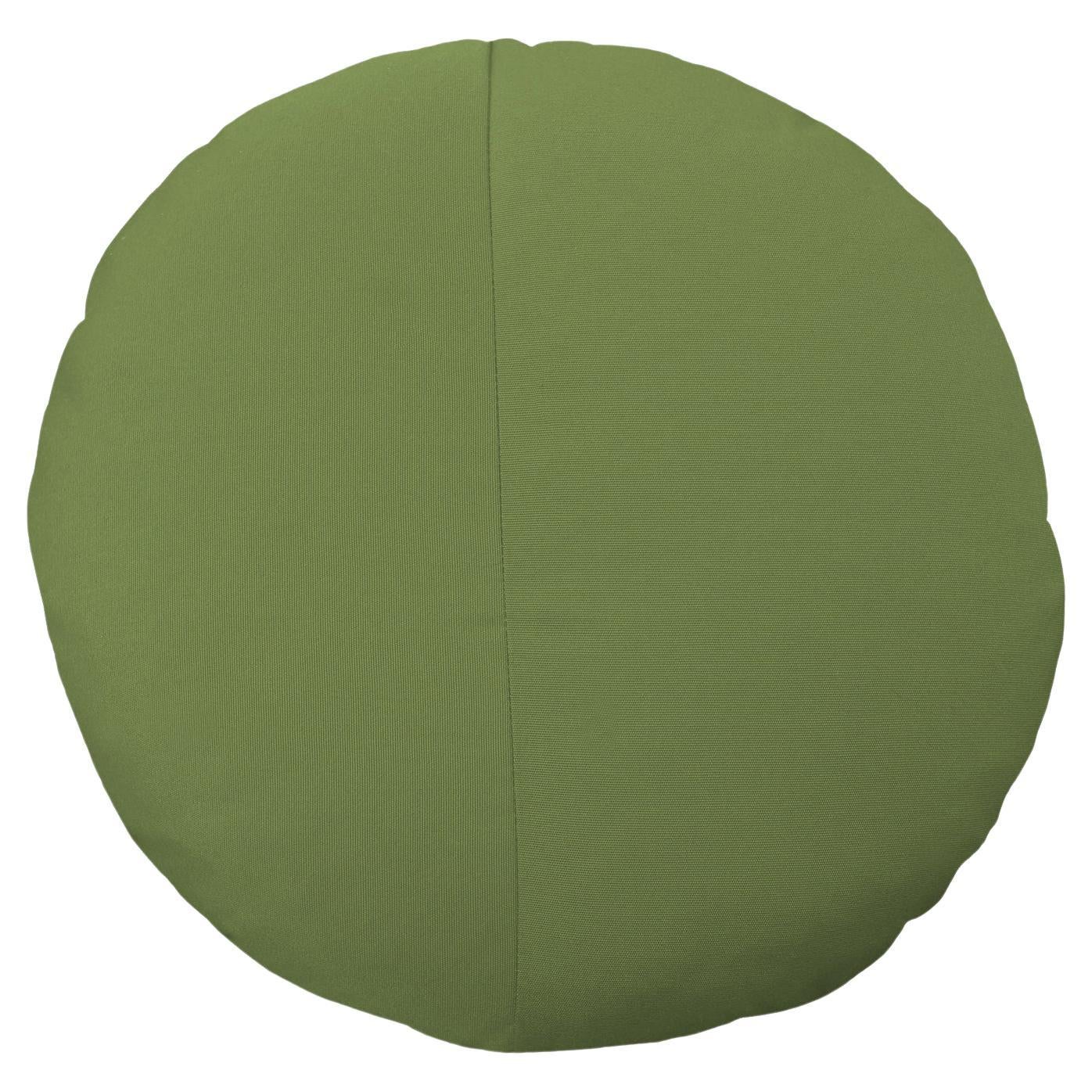 Bend Goods - Round Throw Pillow in Palm Sunbrella For Sale
