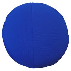 Bend Goods - Round Throw Pillow in True Blue Sunbrella