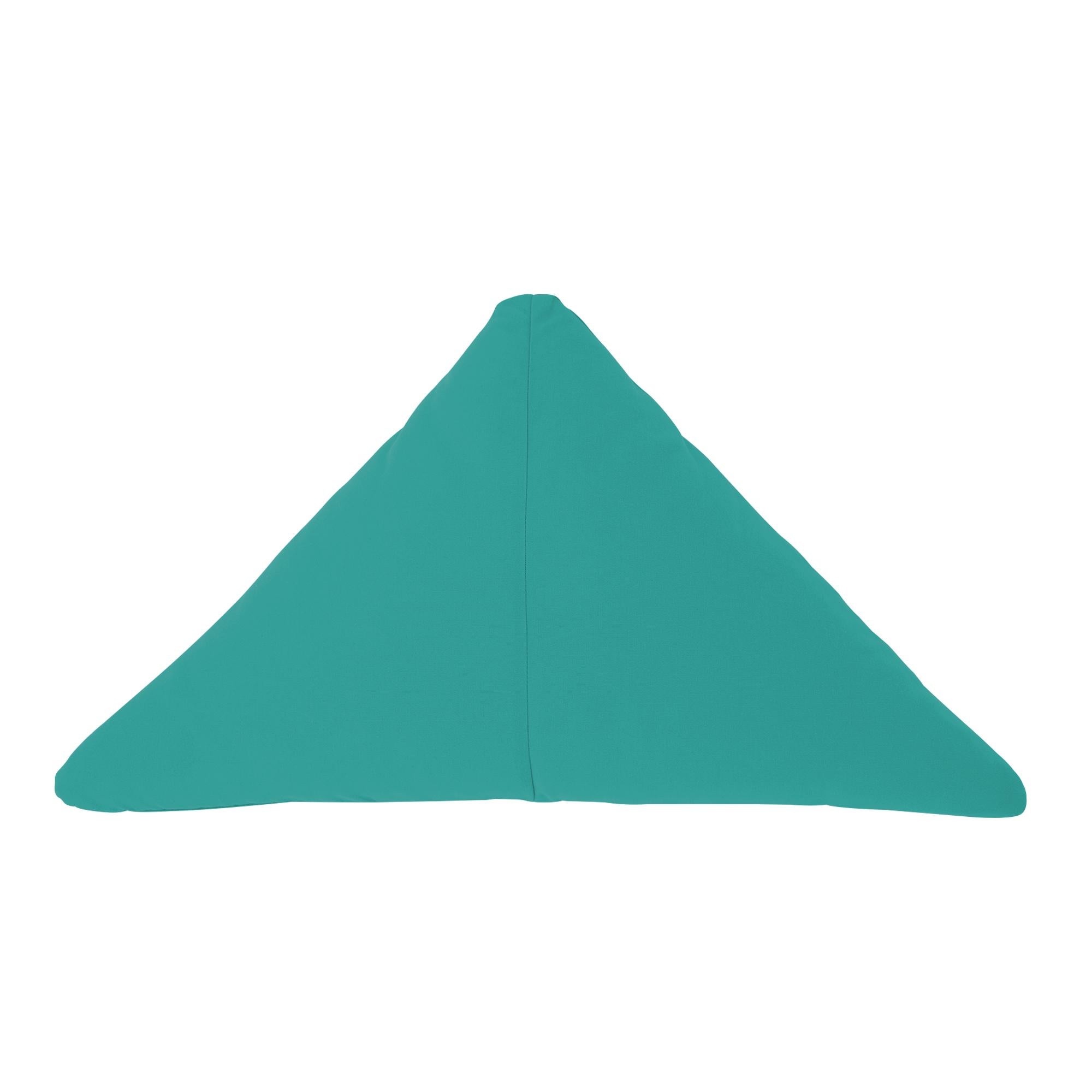 Bend Goods - Triangle Throw Pillow in Aruba Sunbrella For Sale 7