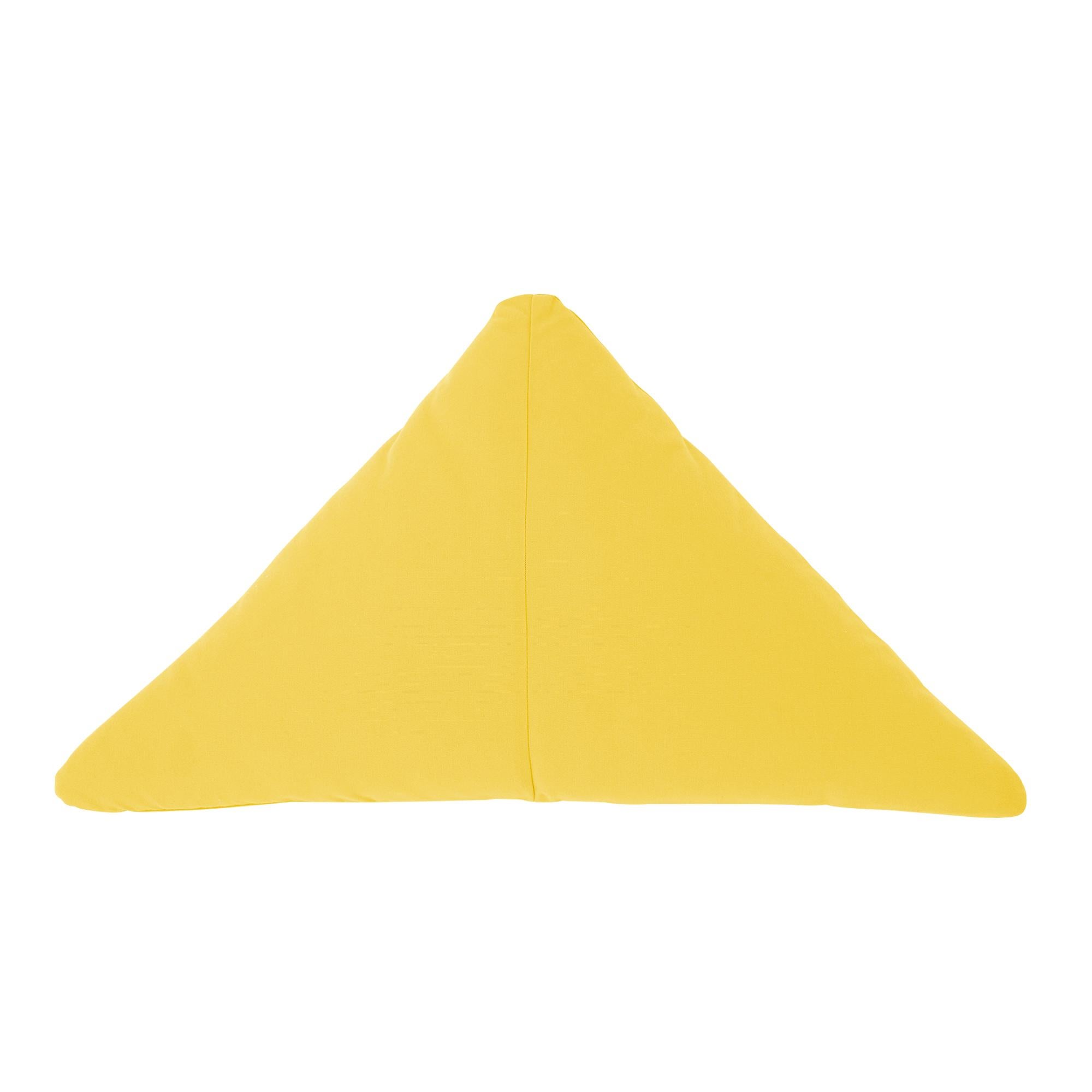 Bend Goods - Coussin triangulaire en Sunbrella noir en vente 10