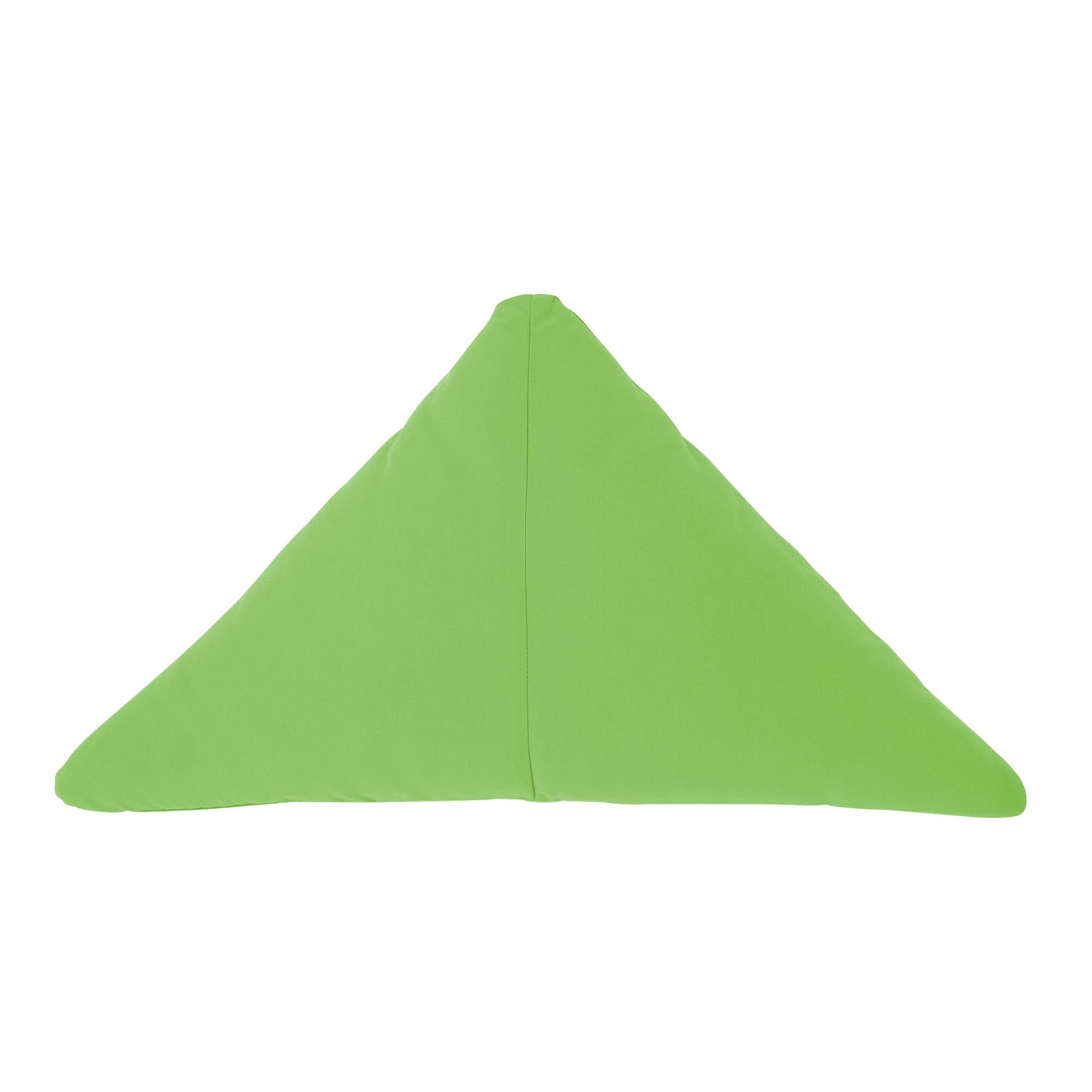 Bend Goods - Coussin triangulaire en Sunbrella noir en vente 1