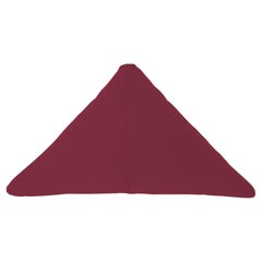 Bend Goods - Triangle Throw Pillow in Burgundy Sunbrella