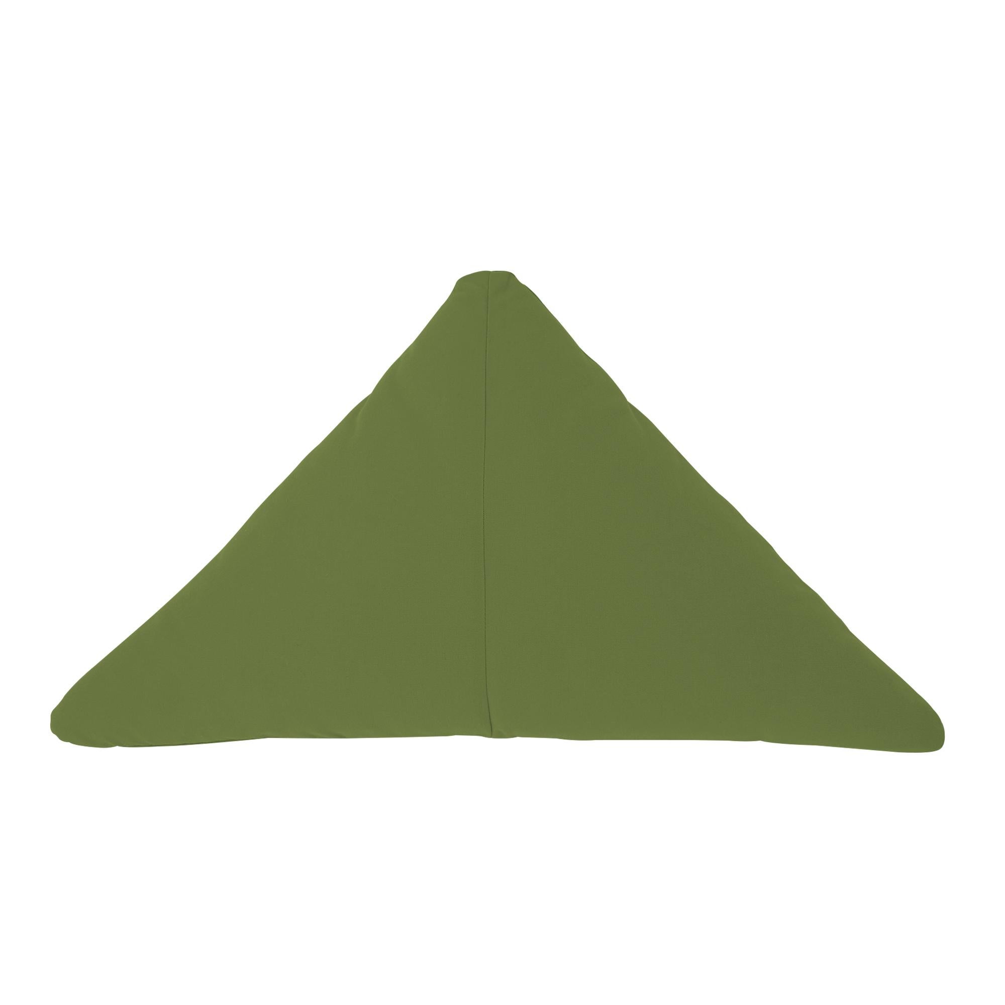 Bend Goods - Triangle Throw Pillow in Forest Green Sunbrella For Sale 5