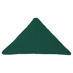 Bend Goods – Dreieckiges Überwurf-Kissen in Waldgrün mit Waldgrünem Sonnenschirm