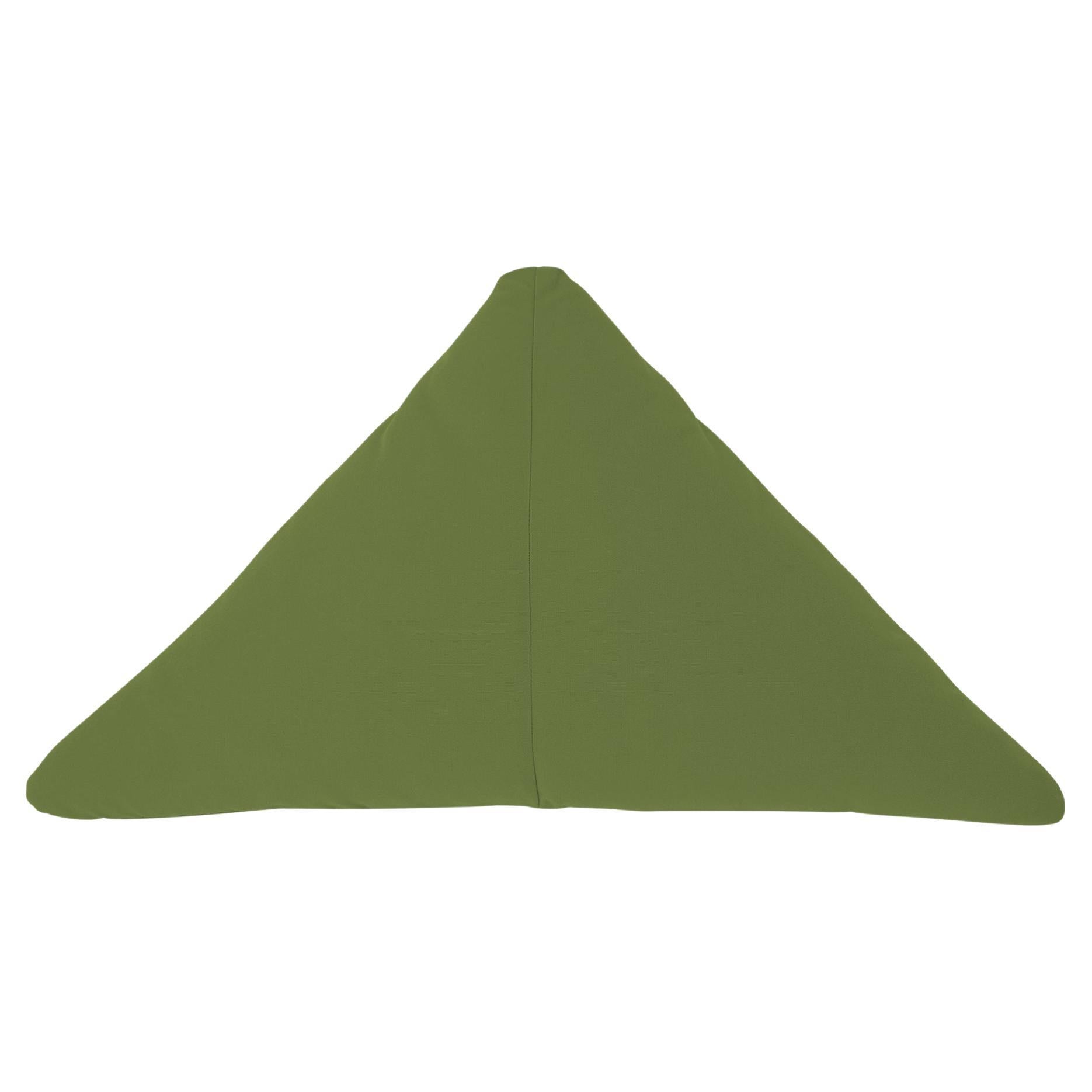 Bend Goods - Triangle Throw Pillow in Palm Sunbrella For Sale