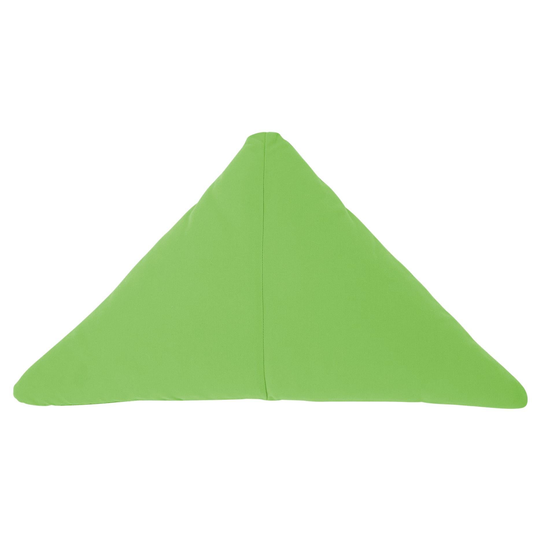 Bend Goods - Coussin d'appoint triangulaire jaune Sunbrella en vente 2