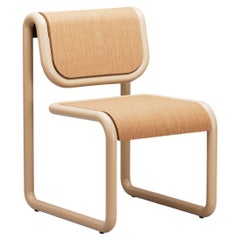 Bend Goods Tube Collection -- Dining Chair in Tan with Wood