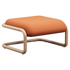 Bend Goods Tube Collection -- Ottoman in Tan with Vegan Leather