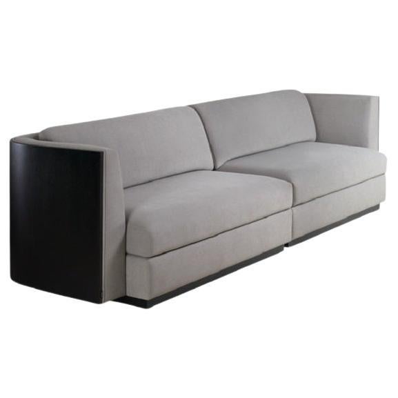 Bend Sofa mit freiliegender Holzlehne (Portugiesisch) im Angebot