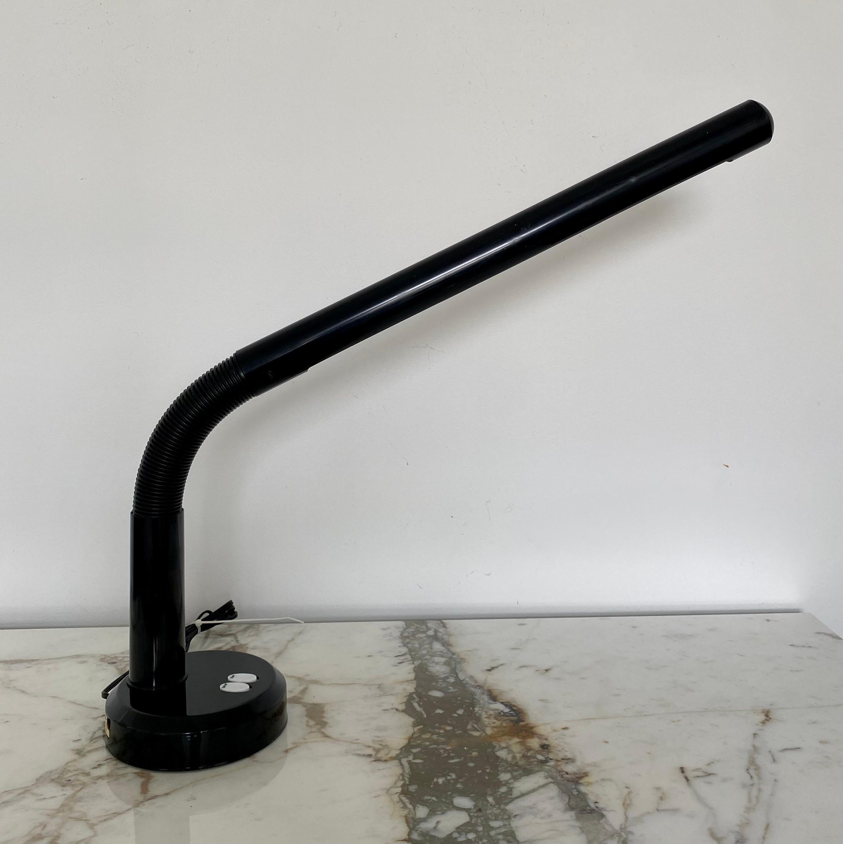 Molded Bendable Post Modern Tube Desk Task Lamp in the Style of Anders Pehrson, 1980's  For Sale