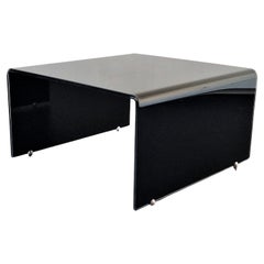 Bended Black Glass Coffee Table, 2 Available