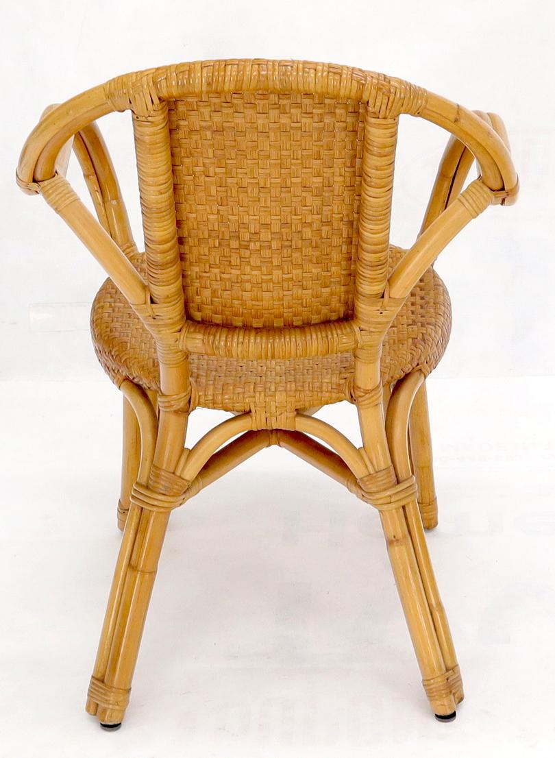 Unknown Bendt bamboo rattan desk arm chair For Sale