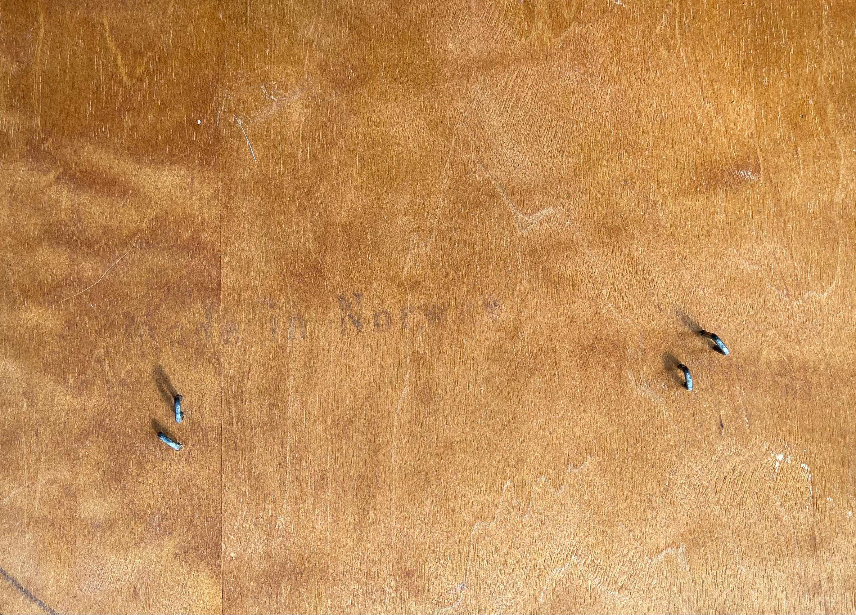 Bendt Winge Elliptical Walnut Coffee Table in Persian Walnut, 1950s For Sale 2