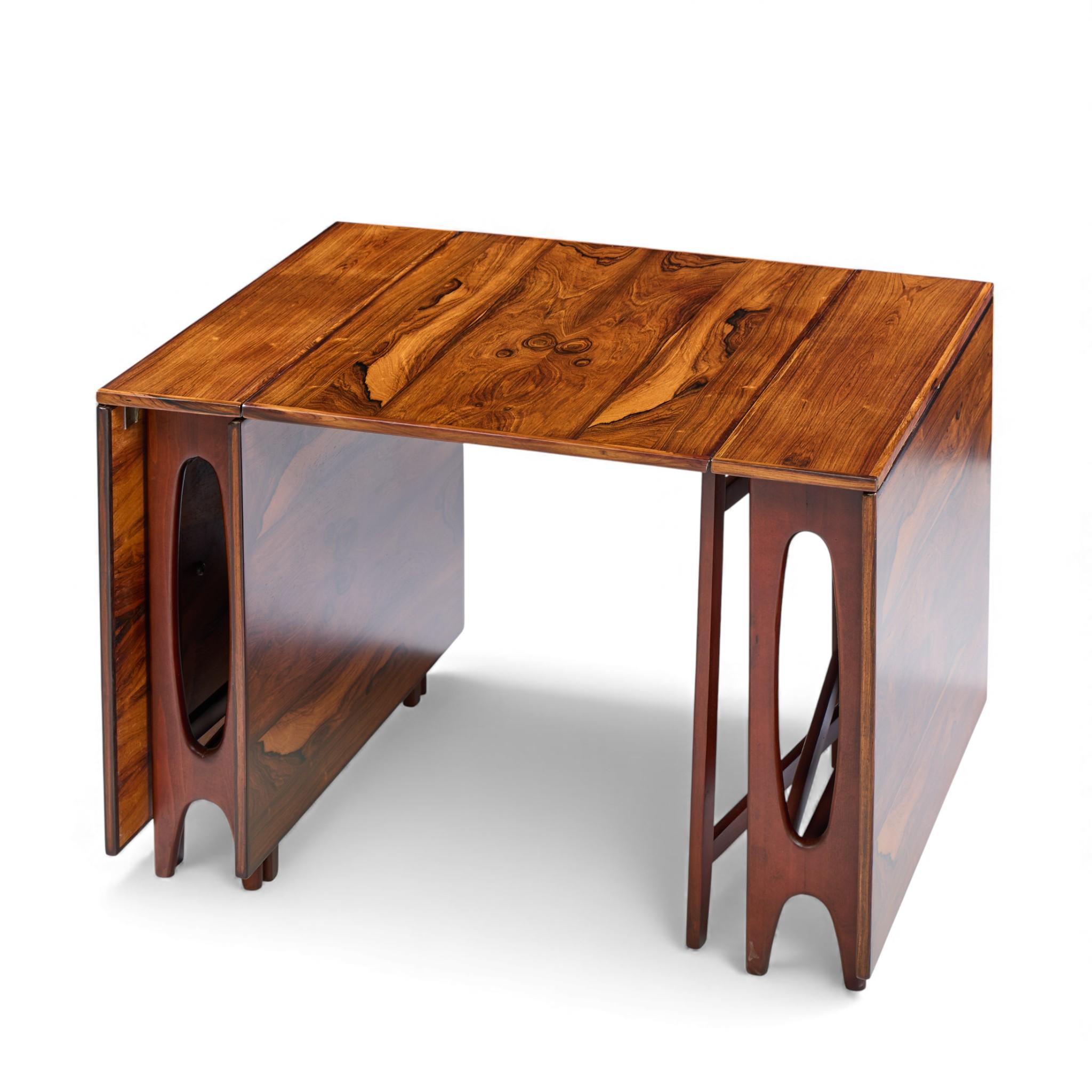 Table de salle à manger en palissandre norvégien du Micentenaire Bendt Winge - Paire en vente 7