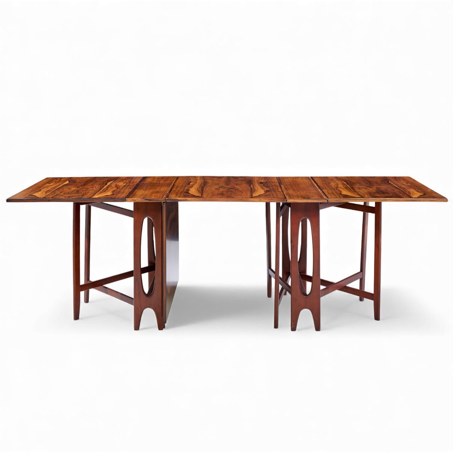 Table de salle à manger en palissandre norvégien du Micentenaire Bendt Winge - Paire en vente 1