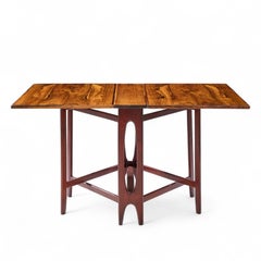 Bendt Winge Mid Century Norwegian Rosewood Drop-Leaf Rosewood Dining Table