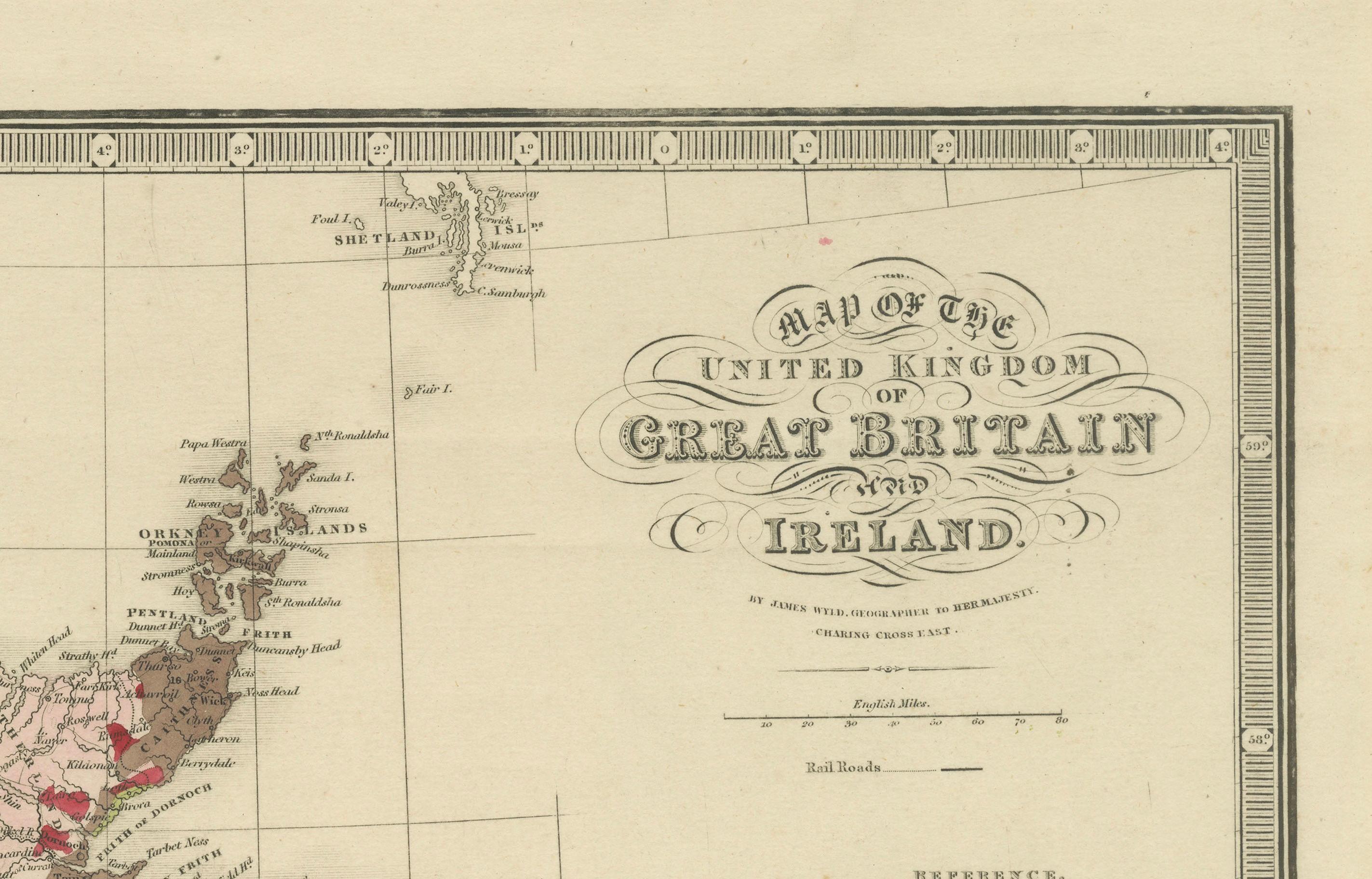 Unter der Oberfläche: James Wylds geologische Karte der britischen Inseln von 1844 im Angebot 3