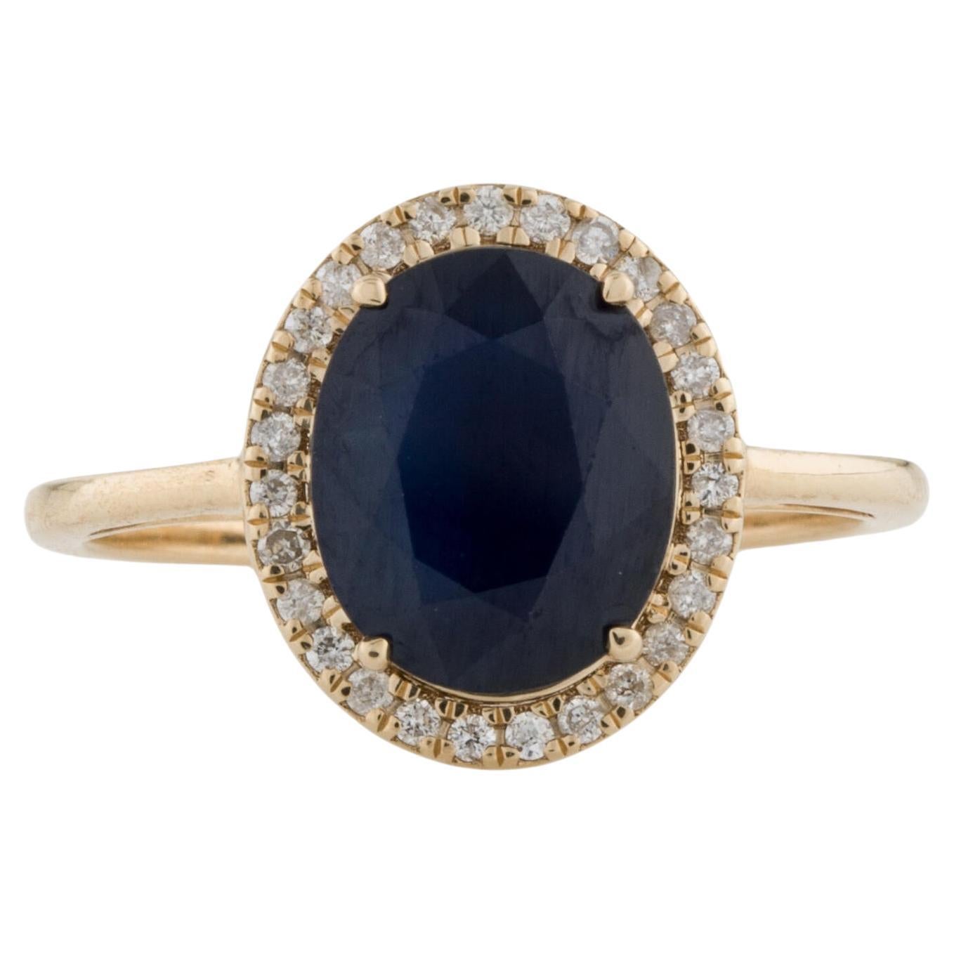 "Beneath the Waves" OceanInspired Sapphire and Diamond Ring in 14k