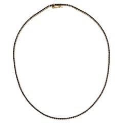 14K 6,47ctw Saphir Halsband Halskette - Exquisite Edelstein Aussage Stück