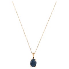 Superbe collier à pendentif saphir 14K  1.50ct Gemstone Accent Pieces étincelantes