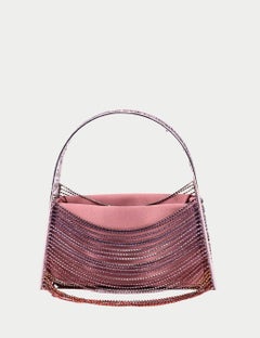 Benedetta Bruzziches Crystal-Embellished Mini Top Handle Bag